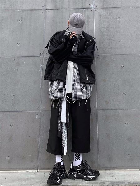 men's pants wide-leg trousers spring and autumn hong kong style simple dark leisure large size suit nine minutes, Black
men's pants wide-leg trousers spring and autumn hong kong style simple dark leisure large size suit nine minutes, Black
