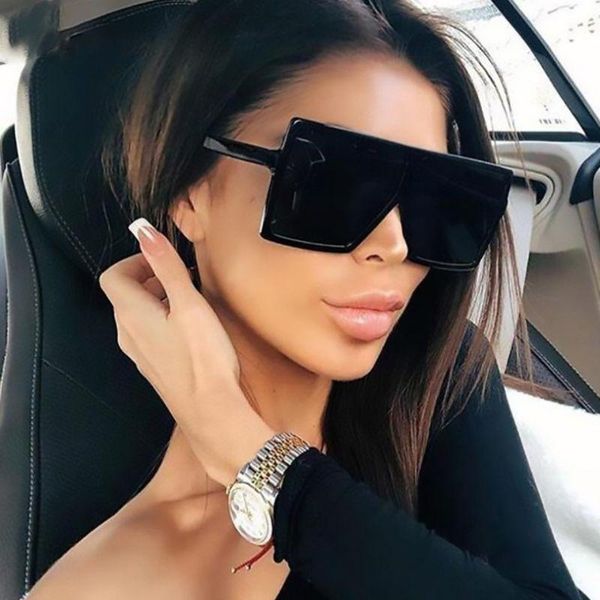 sunglasses classic oversized square plastic black shades women luxury designer flat sun glasses for men big frame eyewear, White;black
sunglasses classic oversized square plastic black shades women luxury designer flat sun glasses for men big frame eyewear, White;black