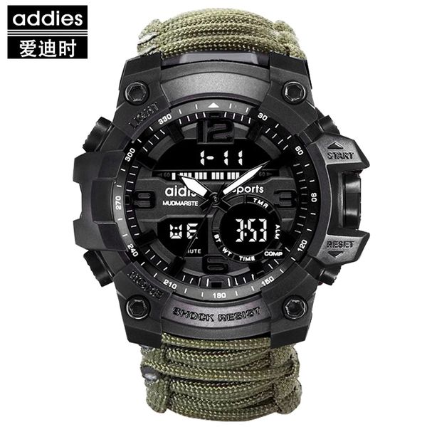 led military watch with compass 30m men waterproof sports watches male fashion clock electronic digital display wristwatchesg, Slivery;brown
led military watch with compass 30m men waterproof sports watches male fashion clock electronic digital display wristwatchesg, Slivery;brown