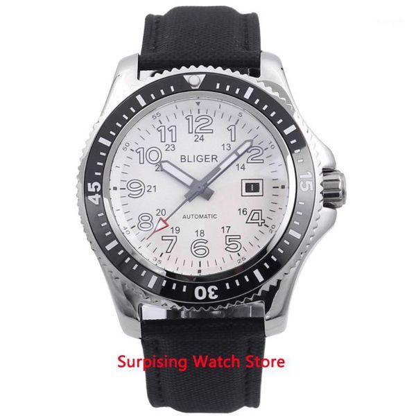 bliger 44mm automatic mechanical watch men business luminous waterproof clock leather strap calendar wristwatch wristwatches, Slivery;brown
bliger 44mm automatic mechanical watch men business luminous waterproof clock leather strap calendar wristwatch wristwatches, Slivery;brown