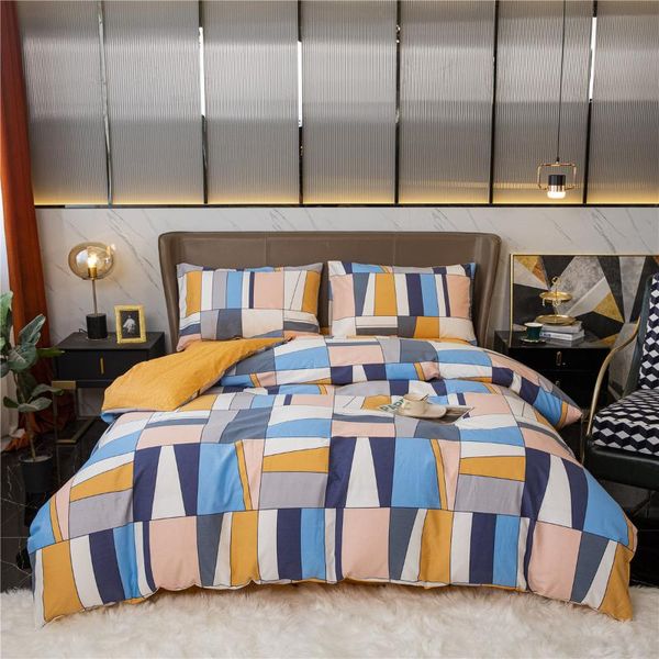 bedding sets three of home textile european and american size cotton stripe printing quilt cover pillowcase
bedding sets three of home textile european and american size cotton stripe printing quilt cover pillowcase