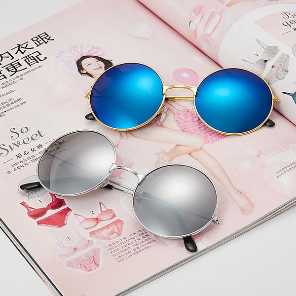 sunglasses round prince men's and women's glasses color reflective shanghai beach, White;black
sunglasses round prince men's and women's glasses color reflective shanghai beach, White;black