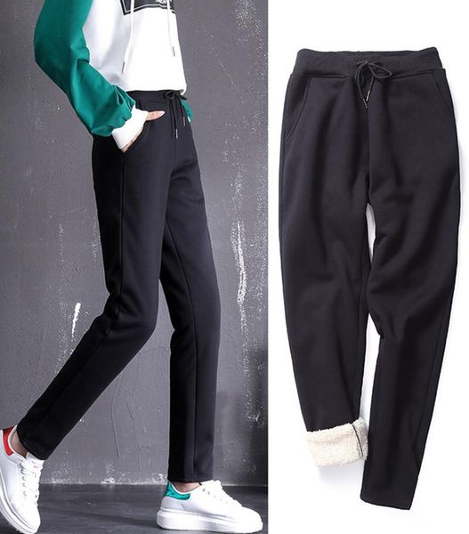 women's pants & capris winter joggers plus velvet lamb cashmere sweatpants trousers workout harem clothes for women, Black;white
women's pants & capris winter joggers plus velvet lamb cashmere sweatpants trousers workout harem clothes for women, Black;white