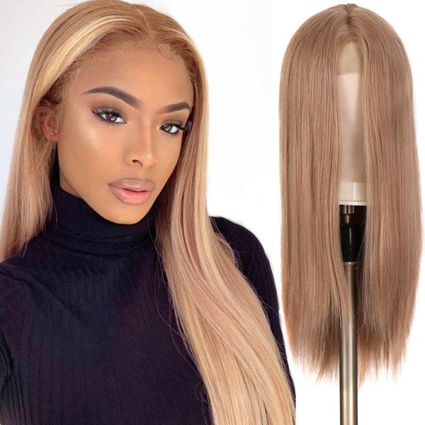 synthetic wigs houyan lace frontal long straight wig brazil u-shaped 360, Black 
synthetic wigs houyan lace frontal long straight wig brazil u-shaped 360, Black