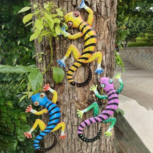 decorative objects & figurines metal gecko wall outdoor hanging statue sculpture for home room garden yard artwork fence door decoration orn
decorative objects & figurines metal gecko wall outdoor hanging statue sculpture for home room garden yard artwork fence door decoration orn