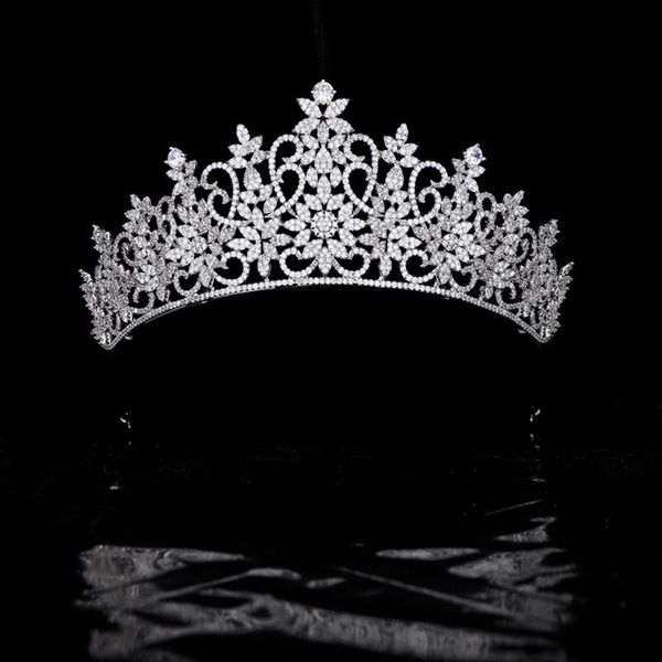 hair clips & barrettes luxury wedding crown bridal floral tiaras full zircon bride headband bridesmaid diadem headdress accessories hq0526, Golden;silver
hair clips & barrettes luxury wedding crown bridal floral tiaras full zircon bride headband bridesmaid diadem headdress accessories hq0526, Golden;silver