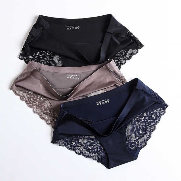 women lace side underwear seamless breathable briefs nylon for girls ladies cotton crotch solid color lingerie, Black;white
women lace side underwear seamless breathable briefs nylon for girls ladies cotton crotch solid color lingerie, Black;white