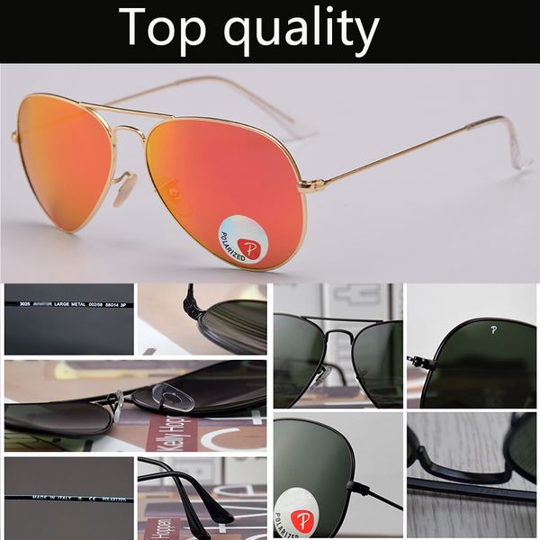 3025 glass lenses aviation polarized sunglasses men women metal frame quality male sun glasses driving gafas, White;black
3025 glass lenses aviation polarized sunglasses men women metal frame quality male sun glasses driving gafas, White;black