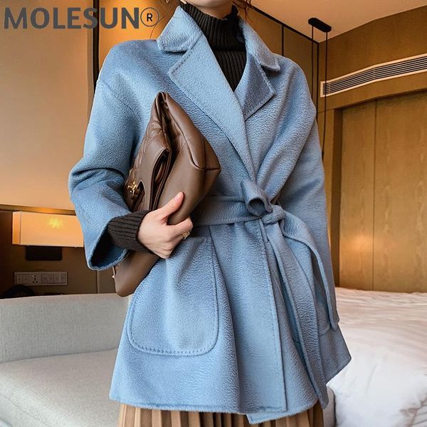 women's wool & blends solid mid-length water ripple double sided 100% coat women 2021 loose turn-down collar winter jacket korean casac, Black
women's wool & blends solid mid-length water ripple double sided 100% coat women 2021 loose turn-down collar winter jacket korean casac, Black