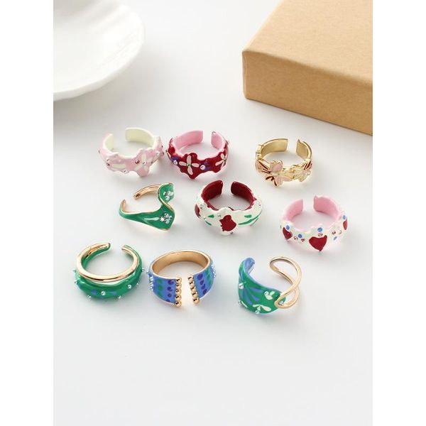 cluster rings fashion ins wind men and women with trendy manual drops of oil opening can be adjusted copper jewelry for couples, Golden;silver
cluster rings fashion ins wind men and women with trendy manual drops of oil opening can be adjusted copper jewelry for couples, Golden;silver