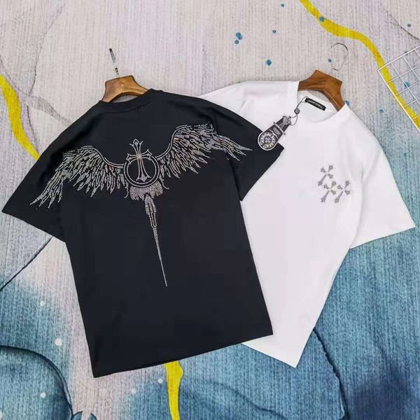 2021 chrome/hearts heart cro 1 heart sanskrit drill big wing cross men and women round neck t-shirt casual short sleeve, White;black
2021 chrome/hearts heart cro 1 heart sanskrit drill big wing cross men and women round neck t-shirt casual short sleeve, White;black