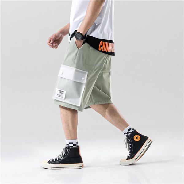 japanese style men's shorts casual overalls big pocket straight hip hop streetwear summer short pants sweatpants, White;black
japanese style men's shorts casual overalls big pocket straight hip hop streetwear summer short pants sweatpants, White;black