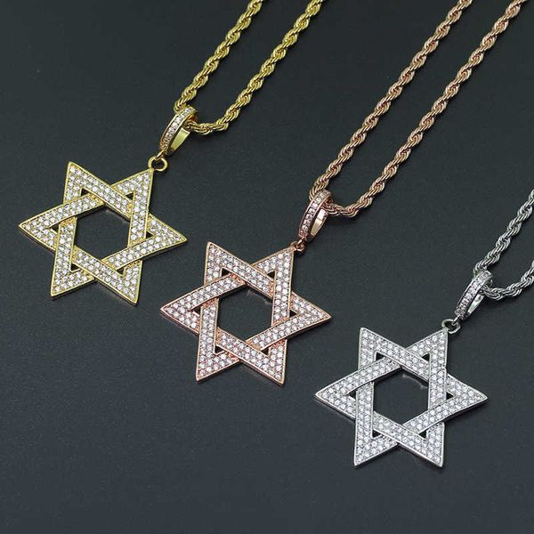 hip hop cz stone paved bling iced out je star of david hexagram pendants necklace men rapper jewelry gold silver color
hip hop cz stone paved bling iced out je star of david hexagram pendants necklace men rapper jewelry gold silver color