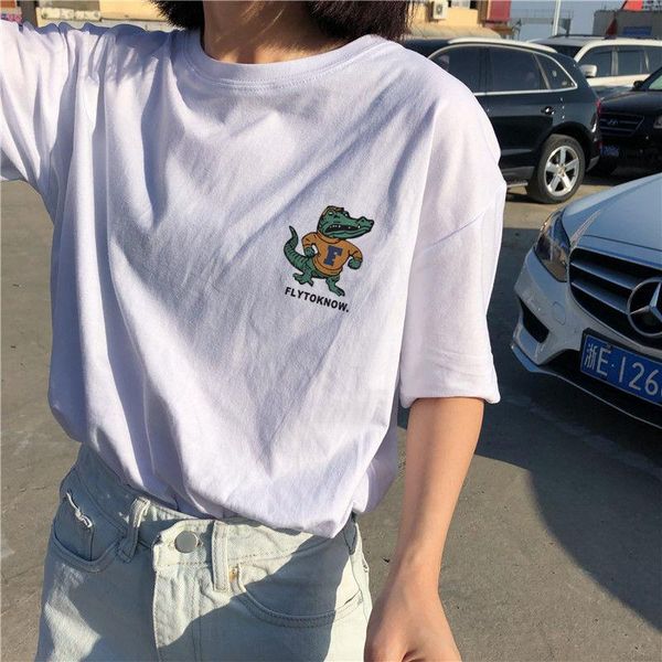 women's t-shirt loose short-sleeved korean version of 2021 summer dress female student's white half-sleeved tide
women's t-shirt loose short-sleeved korean version of 2021 summer dress female student's white half-sleeved tide