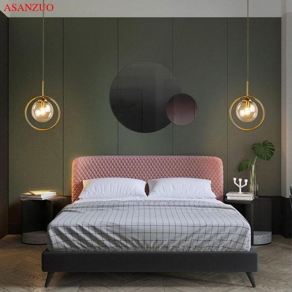 nordic pendant lights creative bedroom bedside glass ball small hanging lamp bar restaurant metal ring lamps
nordic pendant lights creative bedroom bedside glass ball small hanging lamp bar restaurant metal ring lamps
