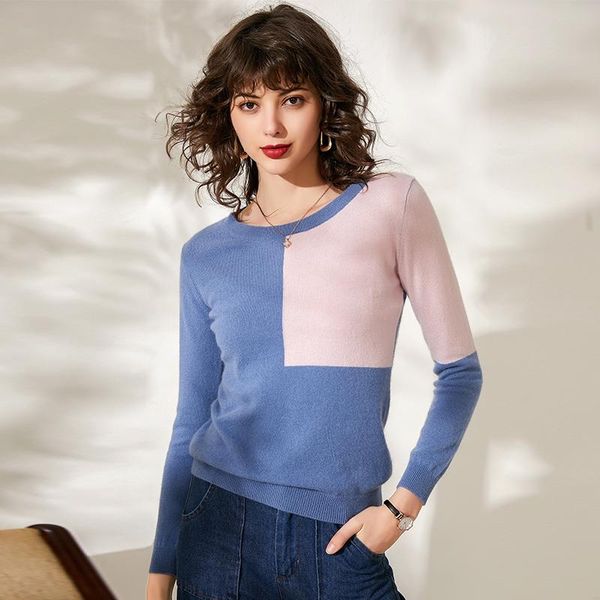 smpevrg fashion style cashmere sweater women pullover long sleeve o-neck patchwork female knitted women's sweaters, White;black
smpevrg fashion style cashmere sweater women pullover long sleeve o-neck patchwork female knitted women's sweaters, White;black