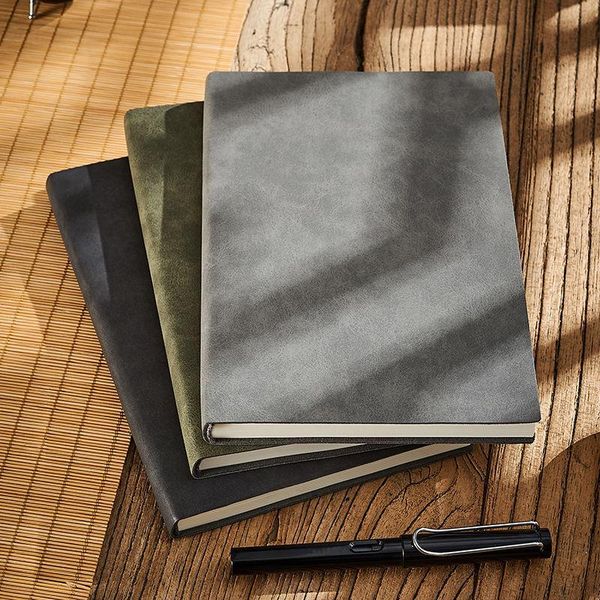 notepads a4b5/a5 large business diary leather soft copy office notebook agenda journal line pages thicken sheepskin notepad 260 sheets, Purple;pink
notepads a4b5/a5 large business diary leather soft copy office notebook agenda journal line pages thicken sheepskin notepad 260 sheets, Purple;pink