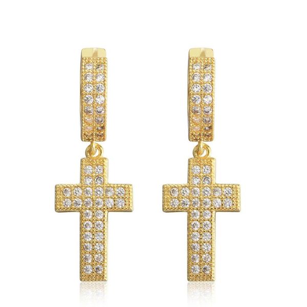 hoop & huggie stylish paved cubic zirconia cross piercing earring hip hop party femal male jewelry accessories pendients boucle 2021, Golden;silver
hoop & huggie stylish paved cubic zirconia cross piercing earring hip hop party femal male jewelry accessories pendients boucle 2021, Golden;silver