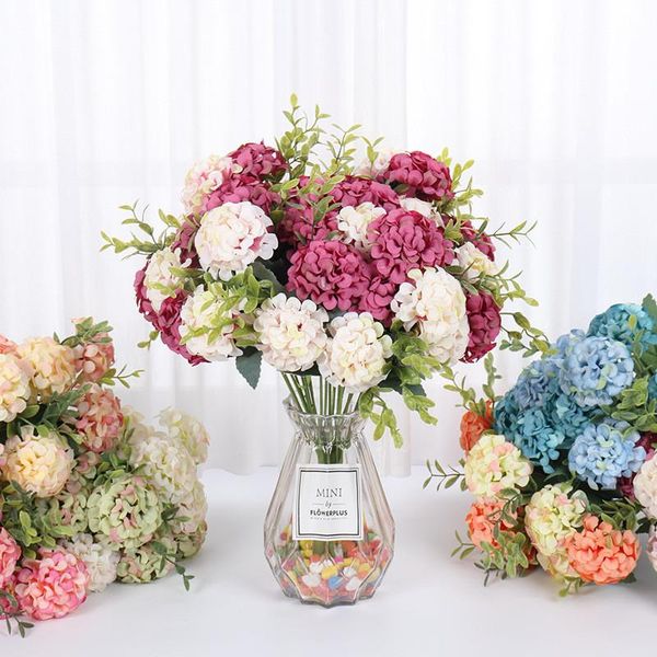 1 bouquet artificial flowers hydrangea wedding decoration silk peony bridal hand flower roses fake flower for home table decor
1 bouquet artificial flowers hydrangea wedding decoration silk peony bridal hand flower roses fake flower for home table decor