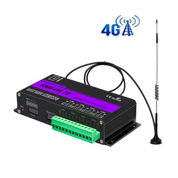 smart home control sms gsm 4g lte app remote controller 4 channel relay on/off switch for gate opener motor
smart home control sms gsm 4g lte app remote controller 4 channel relay on/off switch for gate opener motor