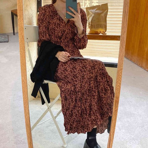 dresses chic floral print v-neck women long full sleeve slim waist a-line vestidos spring summer female ruched dress 5y79, Black;gray
dresses chic floral print v-neck women long full sleeve slim waist a-line vestidos spring summer female ruched dress 5y79, Black;gray