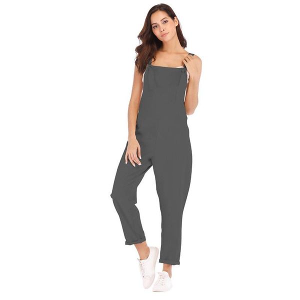 women's jumpsuits & rompers women ladies sleeveless pockets loose cotton linen long playsuit party solid casual jumpsuit summer bodysui, Black;white
women's jumpsuits & rompers women ladies sleeveless pockets loose cotton linen long playsuit party solid casual jumpsuit summer bodysui, Black;white