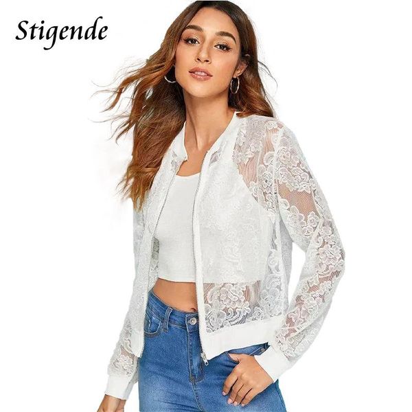 women's jackets stigende women long sleeve zipper lace jacket see through transparent autumn mesh patchwork thin short coat, Black;brown
women's jackets stigende women long sleeve zipper lace jacket see through transparent autumn mesh patchwork thin short coat, Black;brown