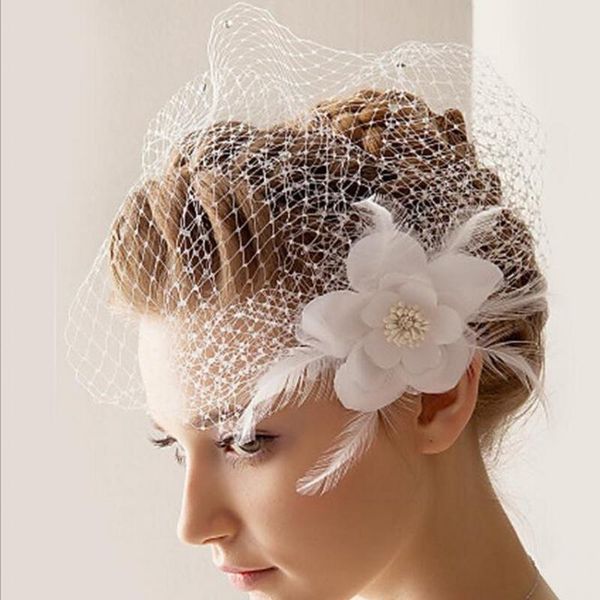 bridal veils flower rose bird cage veil wedding birdcage netting face short feather rhinestones fascinator bride cap blusher, Black
bridal veils flower rose bird cage veil wedding birdcage netting face short feather rhinestones fascinator bride cap blusher, Black