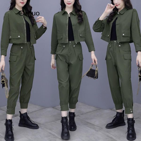 women's tracksuits women 2021 spring autumn tracksuit 2 piece sets female solid color short ladies pants fashion casual suits, Gray 
women's tracksuits women 2021 spring autumn tracksuit 2 piece sets female solid color short ladies pants fashion casual suits, Gray