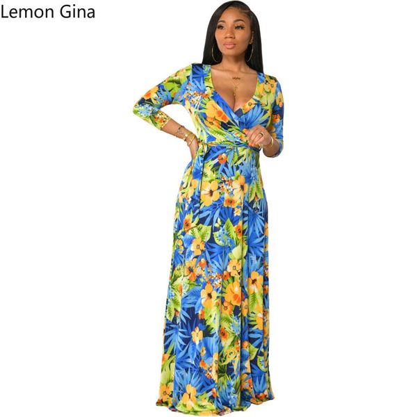 casual dresses lemon gina women long dress print three quarter sleeve v-neck bandage sashes maxi vintage fashion vestidos summer, Black;gray
casual dresses lemon gina women long dress print three quarter sleeve v-neck bandage sashes maxi vintage fashion vestidos summer, Black;gray