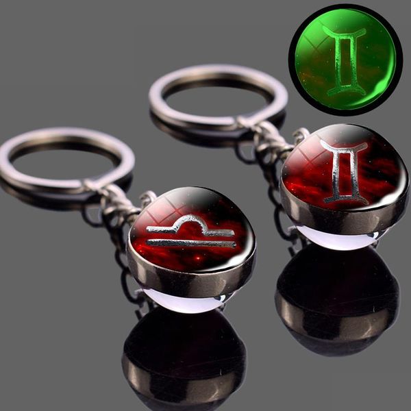 keychains 12 zodiac sign luminous glass ball keychain crystal pendant jewelry constellation scorpio leo aries key rings birthday gift, Silver
keychains 12 zodiac sign luminous glass ball keychain crystal pendant jewelry constellation scorpio leo aries key rings birthday gift, Silver