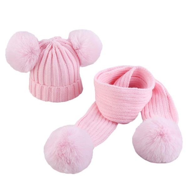 baby hat scarf set pure color knitted warm hair ball decoration breathable cute cap bib suit caps & hats, Yellow
baby hat scarf set pure color knitted warm hair ball decoration breathable cute cap bib suit caps & hats, Yellow