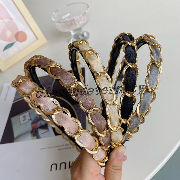 alloy chain braided bezel hairband women clip hair accessories girls headband opaska do wlosow bandeau femme diademas, Silver
alloy chain braided bezel hairband women clip hair accessories girls headband opaska do wlosow bandeau femme diademas, Silver