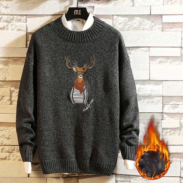 plus velvet thick casual loose sweater men's autumn and winter korean version of the trendy cartoon print pullover 210531, White;black
plus velvet thick casual loose sweater men's autumn and winter korean version of the trendy cartoon print pullover 210531, White;black