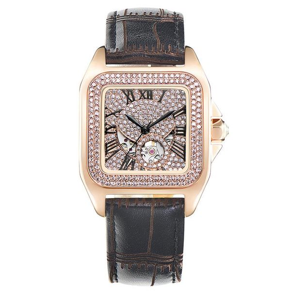 wristwatches devena square mechanical watch woman automatic ladies rose gold bracelet watches full diamond waterproof clock, Slivery;brown
wristwatches devena square mechanical watch woman automatic ladies rose gold bracelet watches full diamond waterproof clock, Slivery;brown