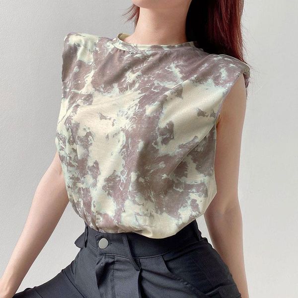 women's tanks & camis 2021 summer style street fashion cool round neck tie-dye loose vest women crop for ropa de mujer, White
women's tanks & camis 2021 summer style street fashion cool round neck tie-dye loose vest women crop for ropa de mujer, White