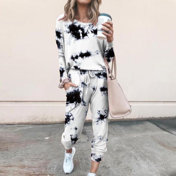 women casual tie dye tracksuit pijama home two piece set lounge wear sweatshirts suit loose outfits autumn clothes women's tracksuits, Gray
women casual tie dye tracksuit pijama home two piece set lounge wear sweatshirts suit loose outfits autumn clothes women's tracksuits, Gray