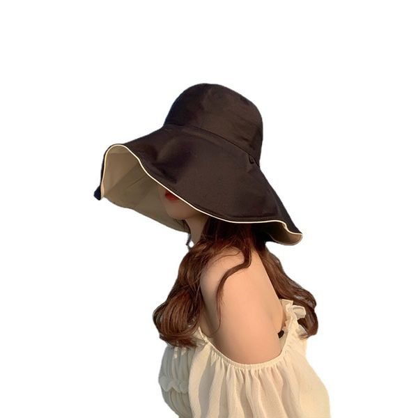 hats female summer sun visor sun block fisherman hat all-match anti ultraviolet ray big hats brim show face small face cover sunhats, Blue;gray
hats female summer sun visor sun block fisherman hat all-match anti ultraviolet ray big hats brim show face small face cover sunhats, Blue;gray