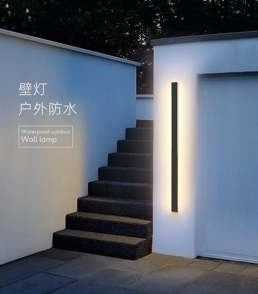 modern waterproof outdoor long strip led wall lamp ip65 aluminum light garden porch sconce 100v 260v luminaire lamps
modern waterproof outdoor long strip led wall lamp ip65 aluminum light garden porch sconce 100v 260v luminaire lamps