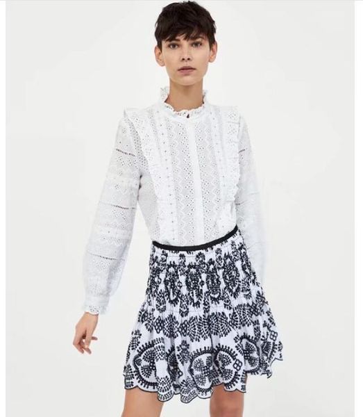 skirts luxury runway women vintage hollow out embroidery skirt high waist fashion european designer summer mini female, Black
skirts luxury runway women vintage hollow out embroidery skirt high waist fashion european designer summer mini female, Black
