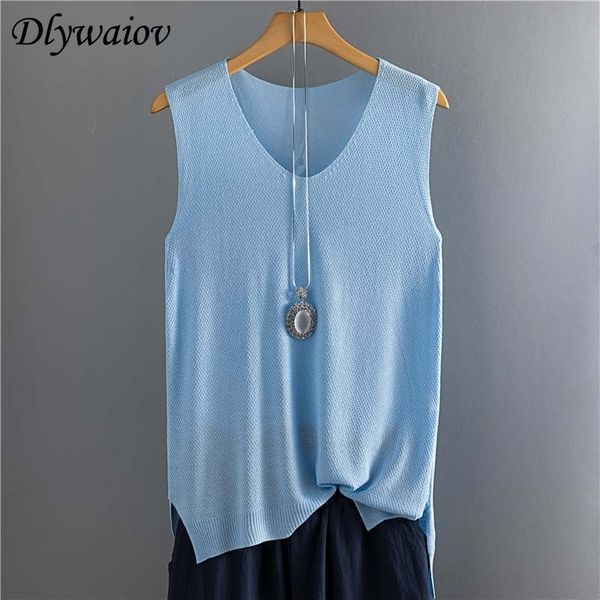 women summer sleeveless knit tank rib vest female elasticity casual loose plus size camisole v neck split 210319, Black
women summer sleeveless knit tank rib vest female elasticity casual loose plus size camisole v neck split 210319, Black