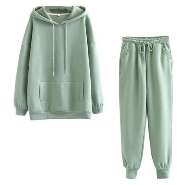 autumn thick womens tracksuits hooded sweatshirts two piece set plus size women fall clothes solid pullovers jackets women's pants, White
autumn thick womens tracksuits hooded sweatshirts two piece set plus size women fall clothes solid pullovers jackets women's pants, White