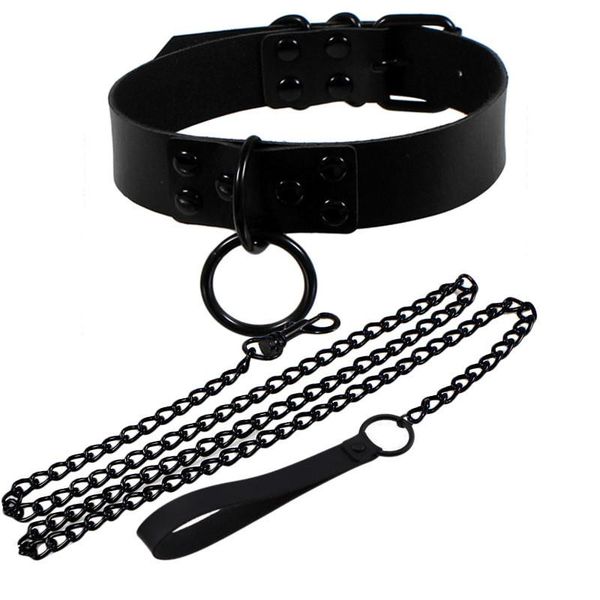 pendant necklaces women man punk gothic rivet alternative slave pu leather collar traction rope chain bondage necklace jewelry harajuku, Silver
pendant necklaces women man punk gothic rivet alternative slave pu leather collar traction rope chain bondage necklace jewelry harajuku, Silver