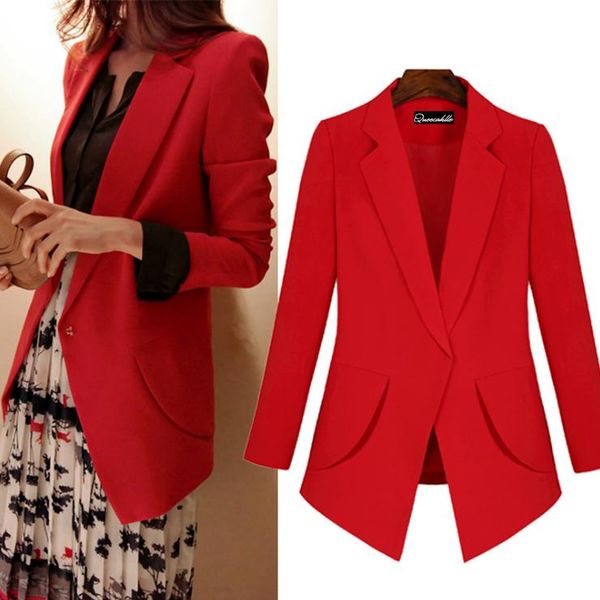 women's vests big size notched slim coat women long sleeve office lady workwear jacket suit, Black;white
women's vests big size notched slim coat women long sleeve office lady workwear jacket suit, Black;white