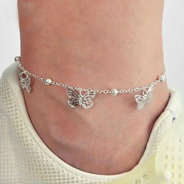 anklets butterfly anklet for women gold silver color chain bracelet on the leg jewelry 2021 summer beach accessories1 piece, Red;blue
anklets butterfly anklet for women gold silver color chain bracelet on the leg jewelry 2021 summer beach accessories1 piece, Red;blue
