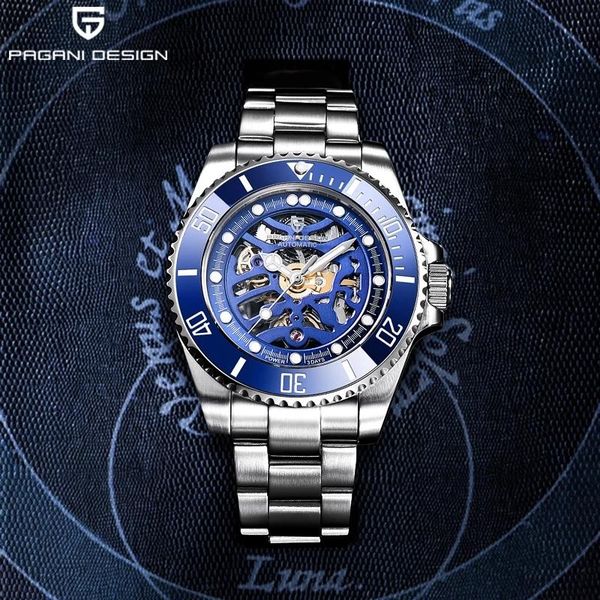 wristwatches 2021 pagani design automatic mechanical men's watch sapphire glass luxury stainless steel hollow waterproof watches, Slivery;brown
wristwatches 2021 pagani design automatic mechanical men's watch sapphire glass luxury stainless steel hollow waterproof watches, Slivery;brown