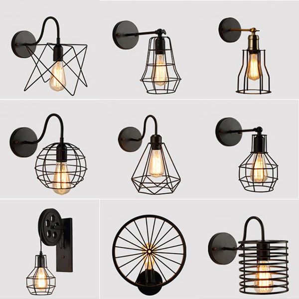 wall lamp lron cage lndustrial style retro suitable for restaurant, bar, clothing store, pot shop, bird
wall lamp lron cage lndustrial style retro suitable for restaurant, bar, clothing store, pot shop, bird