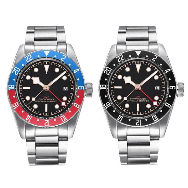 wristwatches mens gmt watch 41mm 316l steel bands mechanical sapphire automatic sport calendar swim clock waterproof, Slivery;brown
wristwatches mens gmt watch 41mm 316l steel bands mechanical sapphire automatic sport calendar swim clock waterproof, Slivery;brown