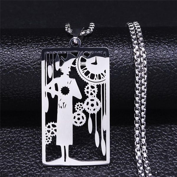 tarot divination clock time stainless steel women/men silver color chain necklace jewelry acero inoxidable joyeria n4366s03 pendant necklace
tarot divination clock time stainless steel women/men silver color chain necklace jewelry acero inoxidable joyeria n4366s03 pendant necklace