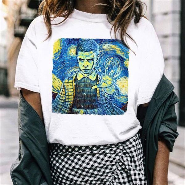 camisetas verano mujer stranger things women t shirts spoof print van gogh starry harajuku ullzang shirt graphic fashion female, White
camisetas verano mujer stranger things women t shirts spoof print van gogh starry harajuku ullzang shirt graphic fashion female, White